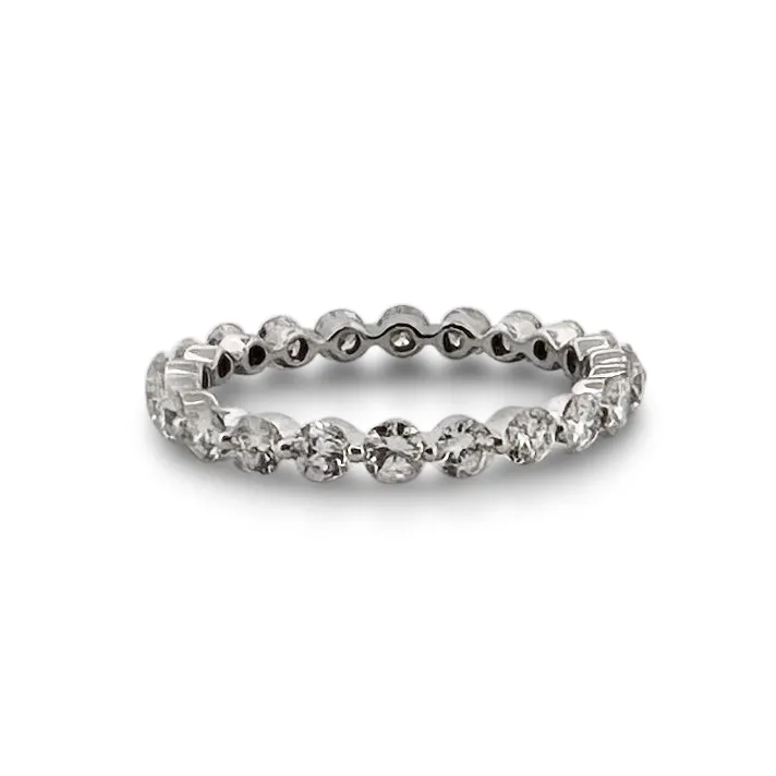 1.30ctw Single Shared Prong Diamond Eternity Band in 14 Karat Gold