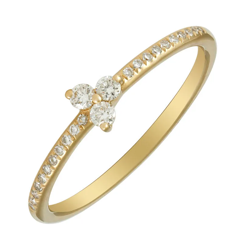 14k Gold Diamond Ring