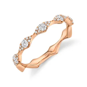 14k Rose Gold Diamond Ring