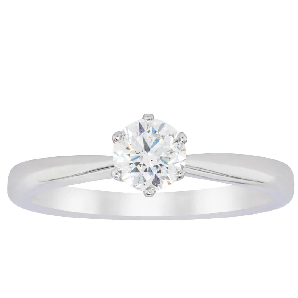 18ct White Gold .50ct Diamond Nova Ring