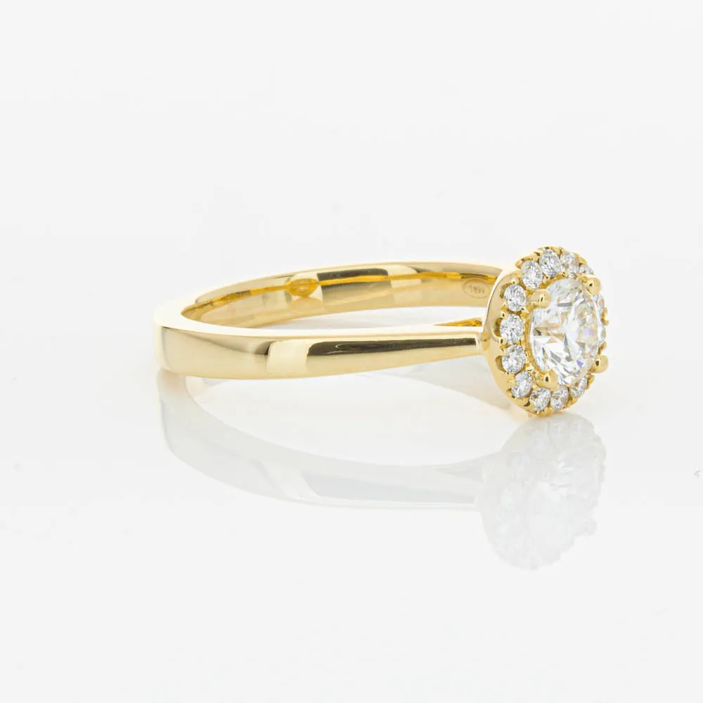 18ct Yellow Gold .52ct Diamond Nina Ring