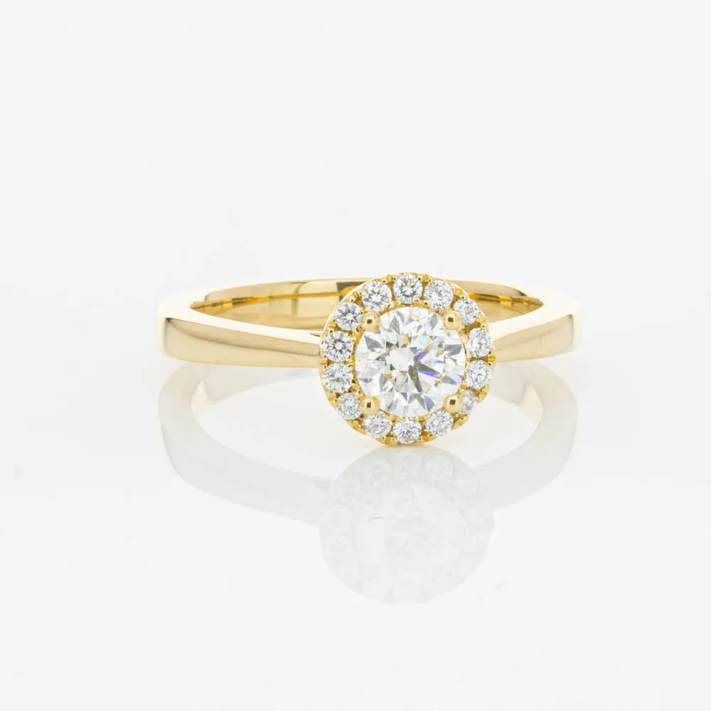 18ct Yellow Gold .52ct Diamond Nina Ring