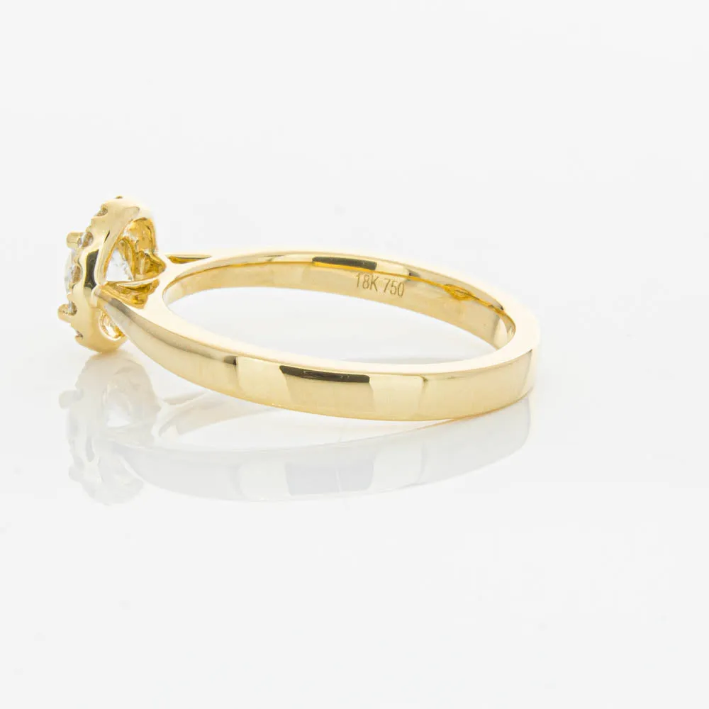 18ct Yellow Gold .52ct Diamond Nina Ring