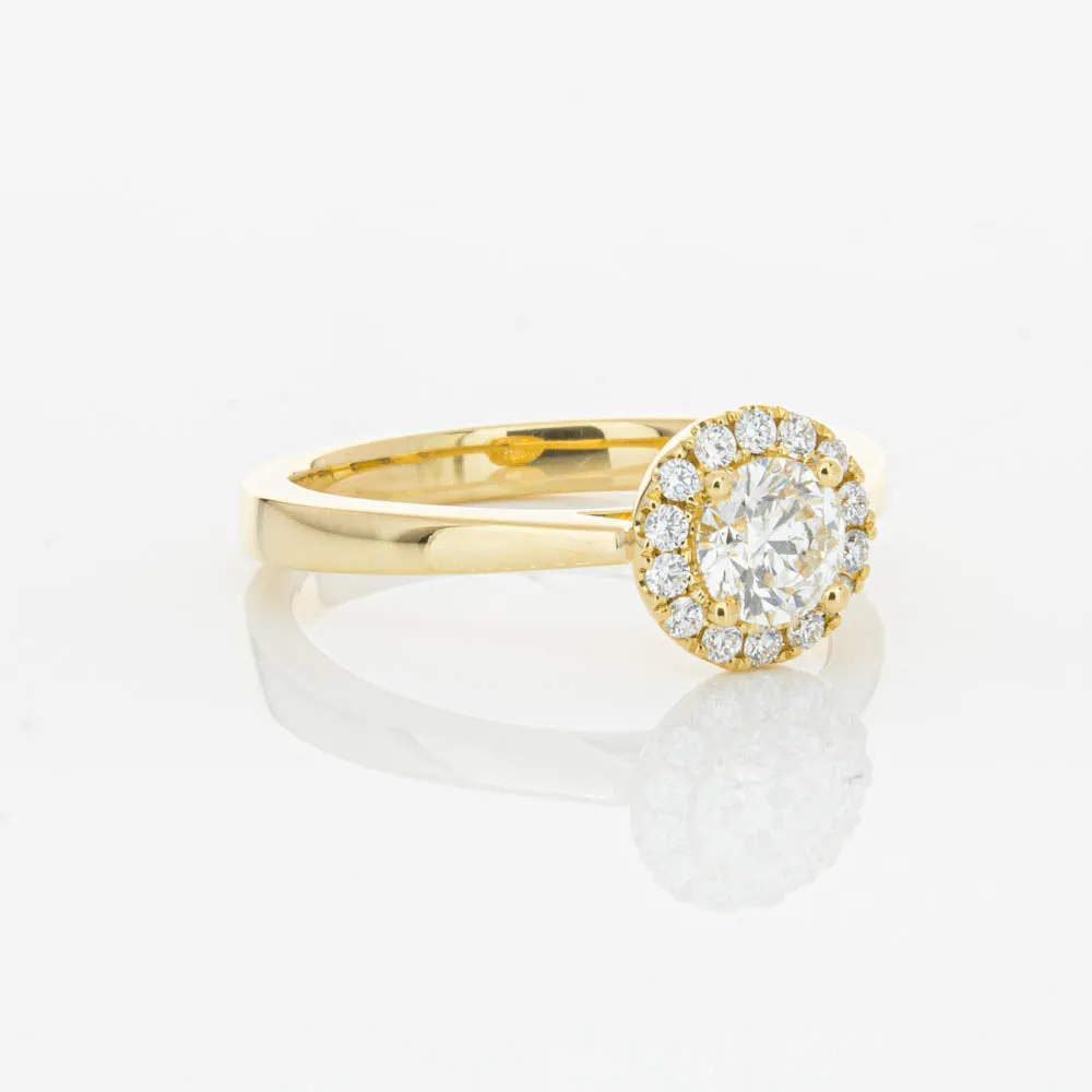 18ct Yellow Gold .52ct Diamond Nina Ring