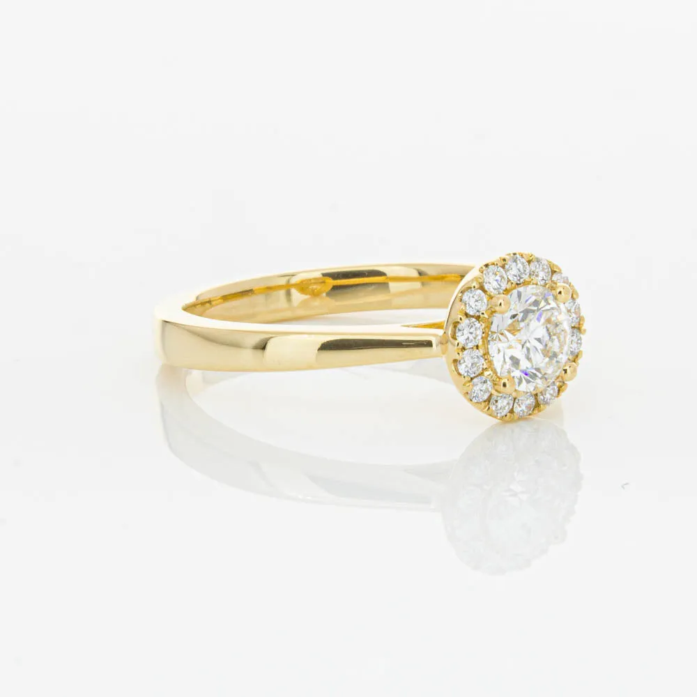 18ct Yellow Gold .52ct Diamond Nina Ring