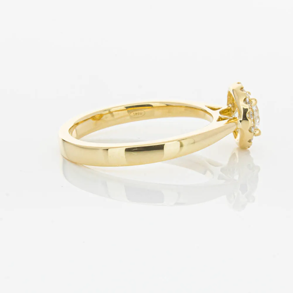18ct Yellow Gold .52ct Diamond Nina Ring