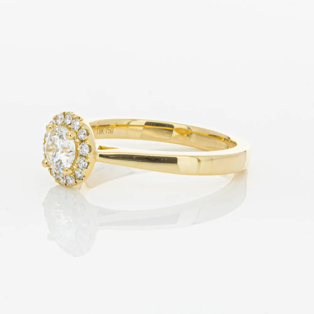18ct Yellow Gold .52ct Diamond Nina Ring