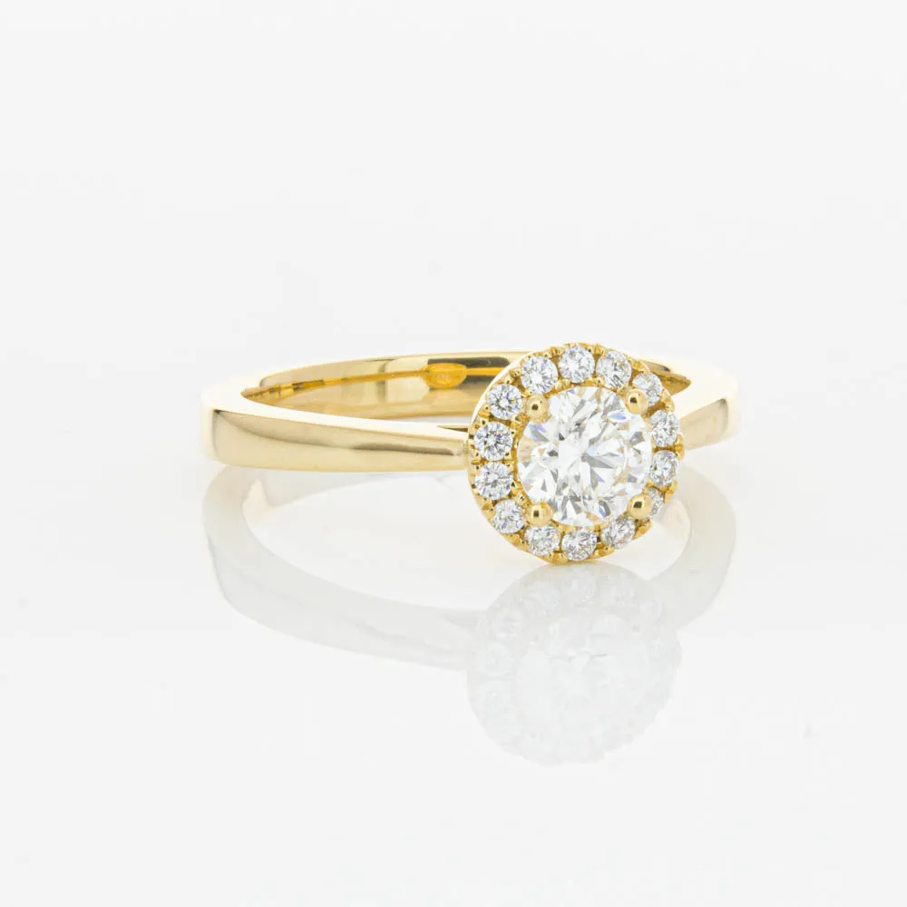 18ct Yellow Gold .52ct Diamond Nina Ring