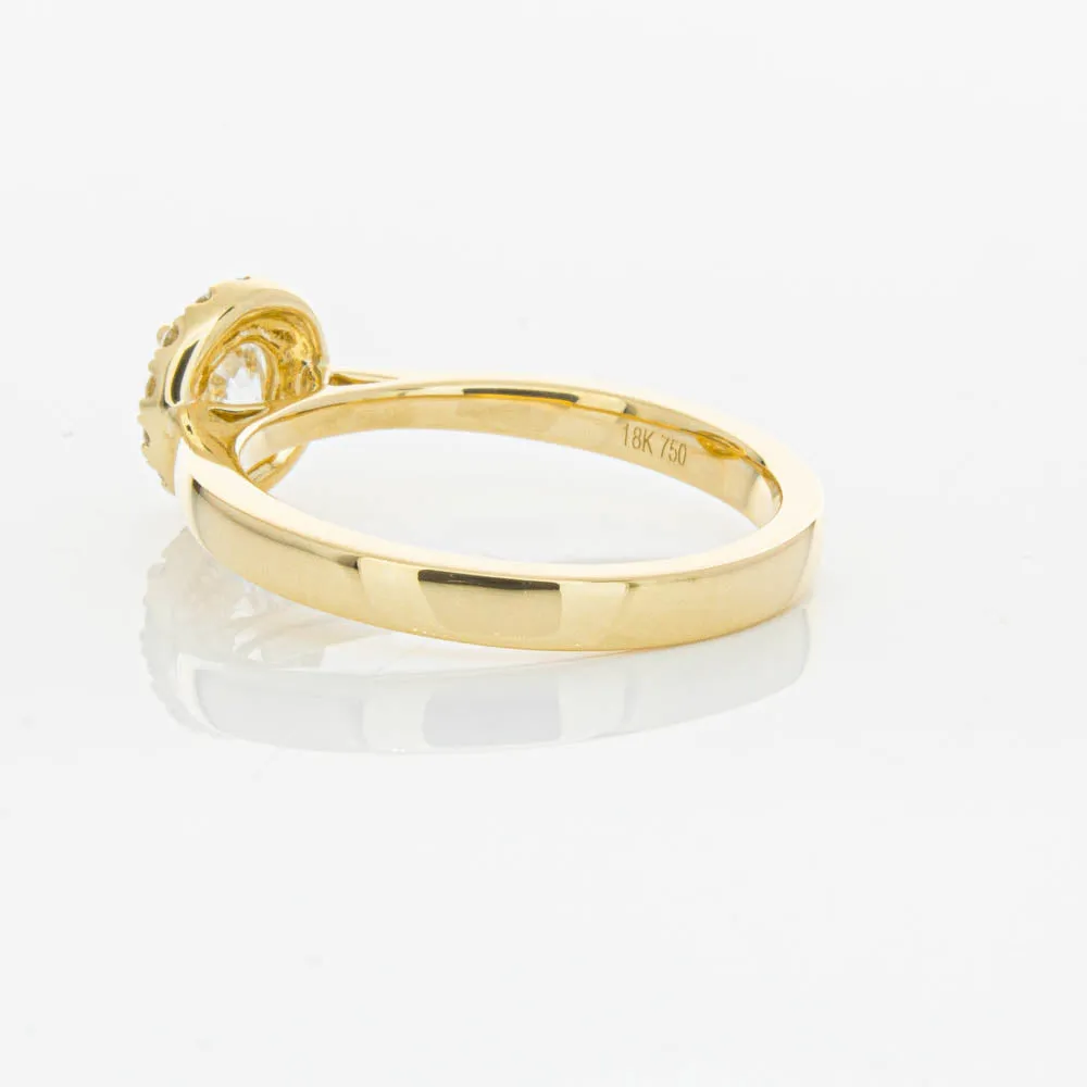 18ct Yellow Gold .52ct Diamond Nina Ring