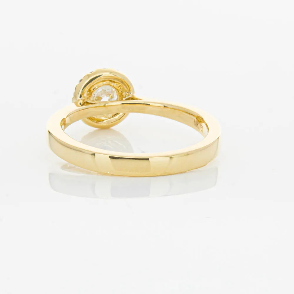 18ct Yellow Gold .52ct Diamond Nina Ring