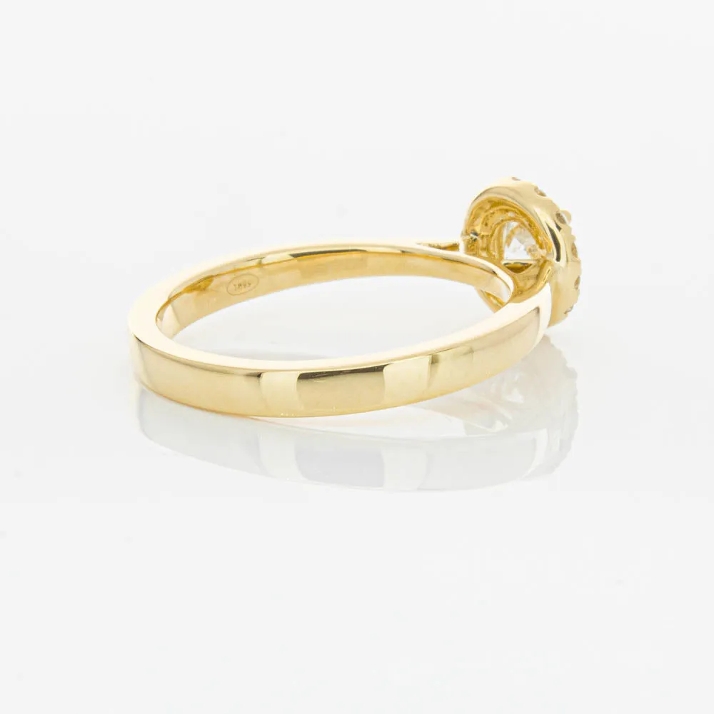18ct Yellow Gold .52ct Diamond Nina Ring