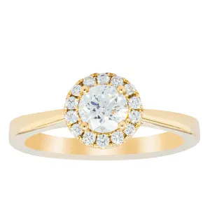18ct Yellow Gold .52ct Diamond Nina Ring