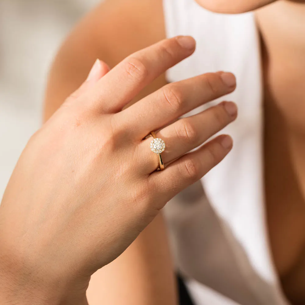 18ct Yellow Gold .52ct Diamond Nina Ring