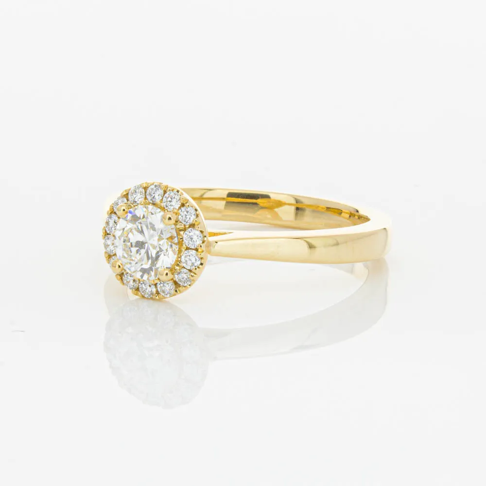 18ct Yellow Gold .52ct Diamond Nina Ring