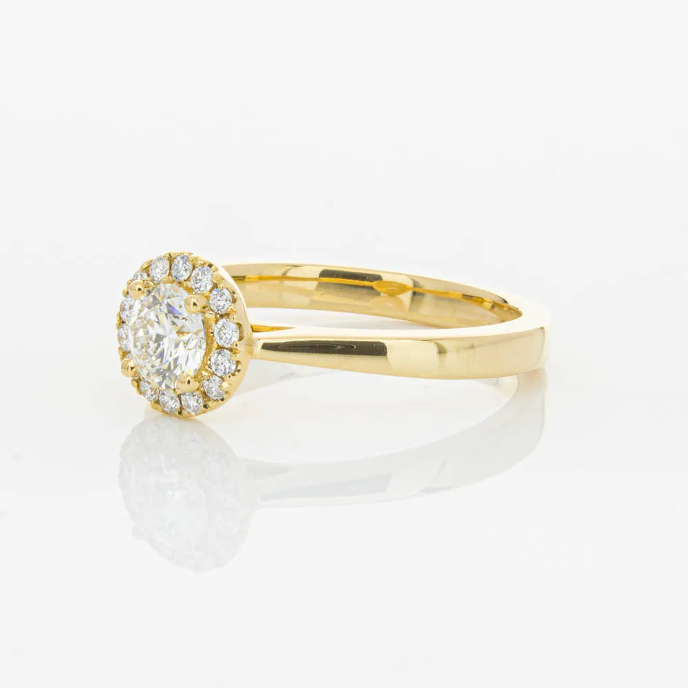 18ct Yellow Gold .52ct Diamond Nina Ring