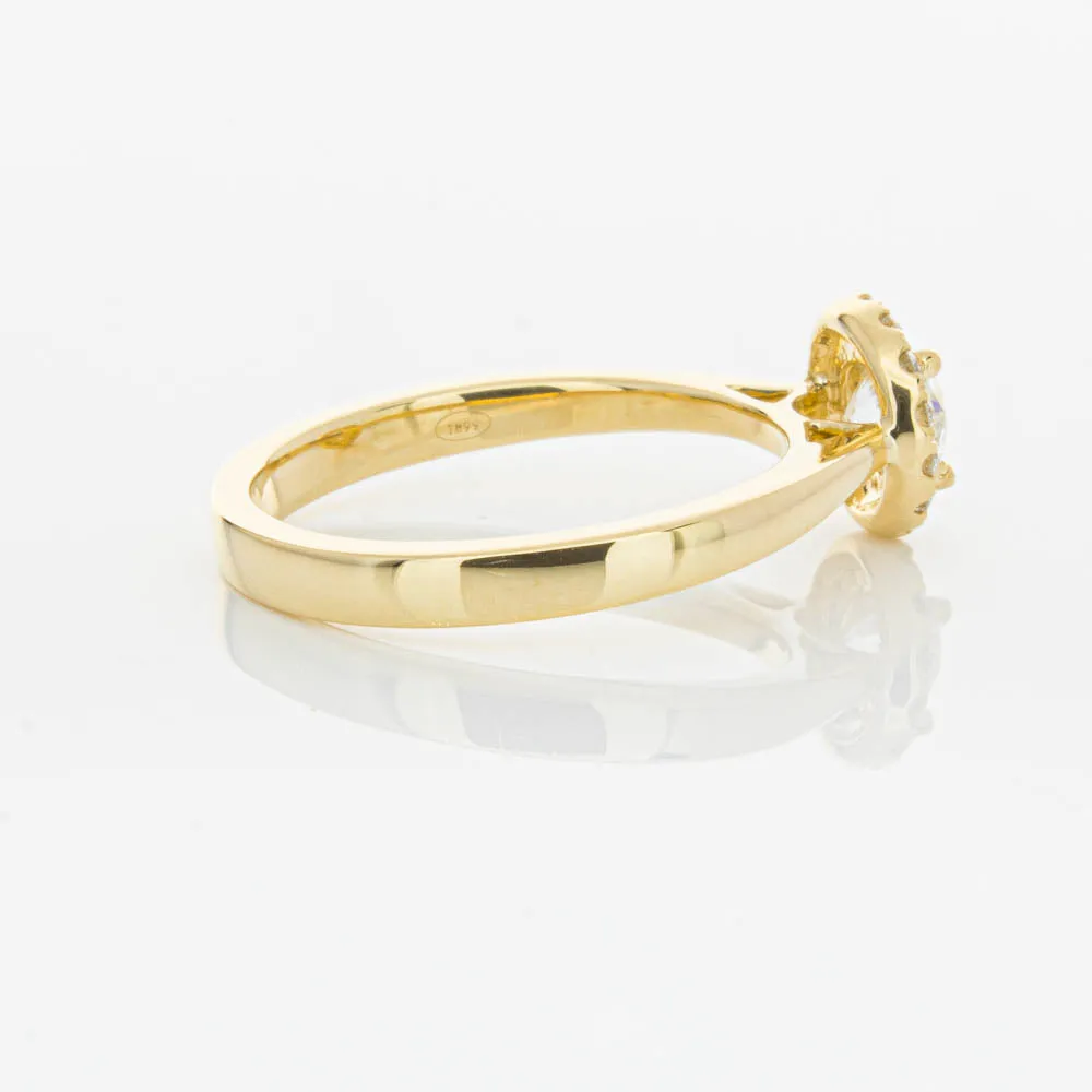 18ct Yellow Gold .52ct Diamond Nina Ring