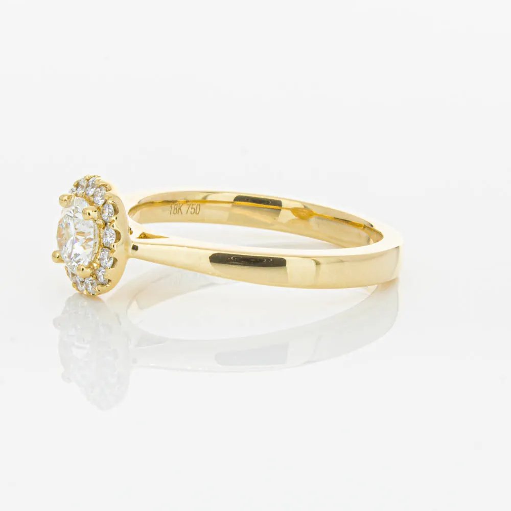 18ct Yellow Gold .52ct Diamond Nina Ring