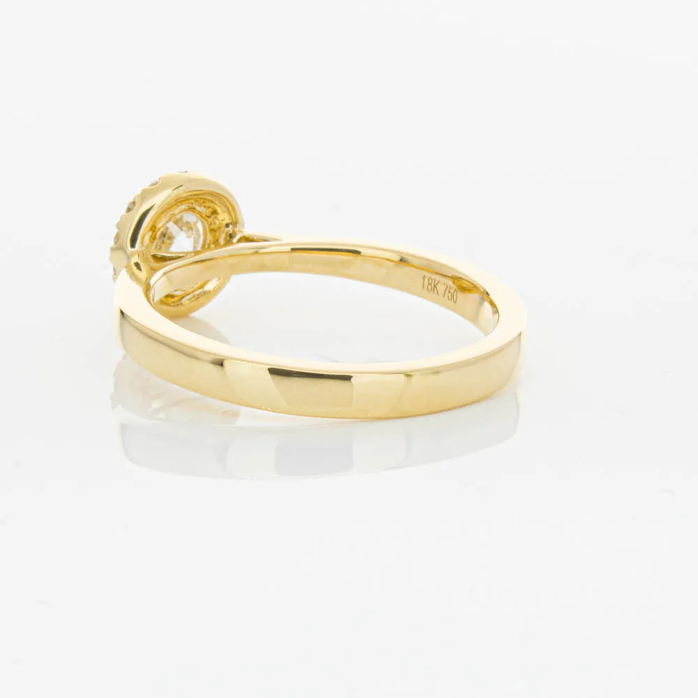 18ct Yellow Gold .52ct Diamond Nina Ring