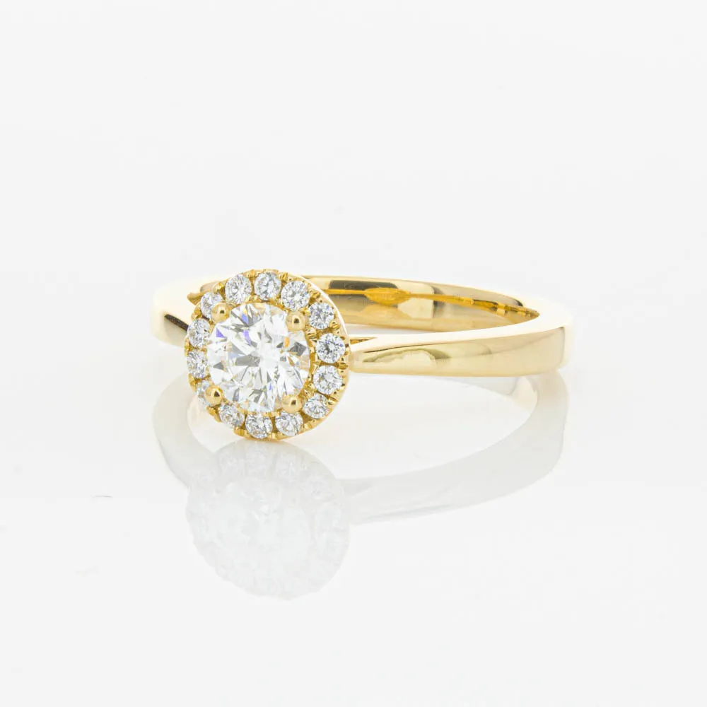 18ct Yellow Gold .52ct Diamond Nina Ring