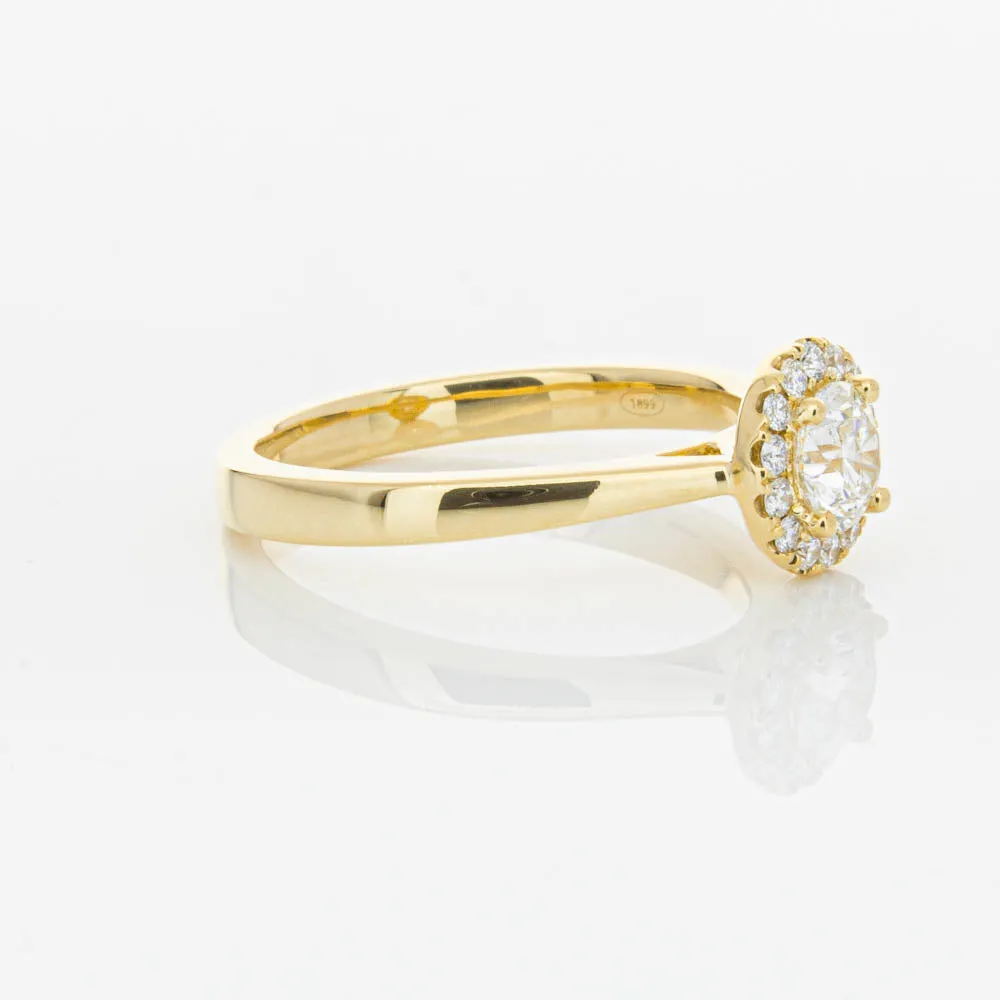 18ct Yellow Gold .52ct Diamond Nina Ring