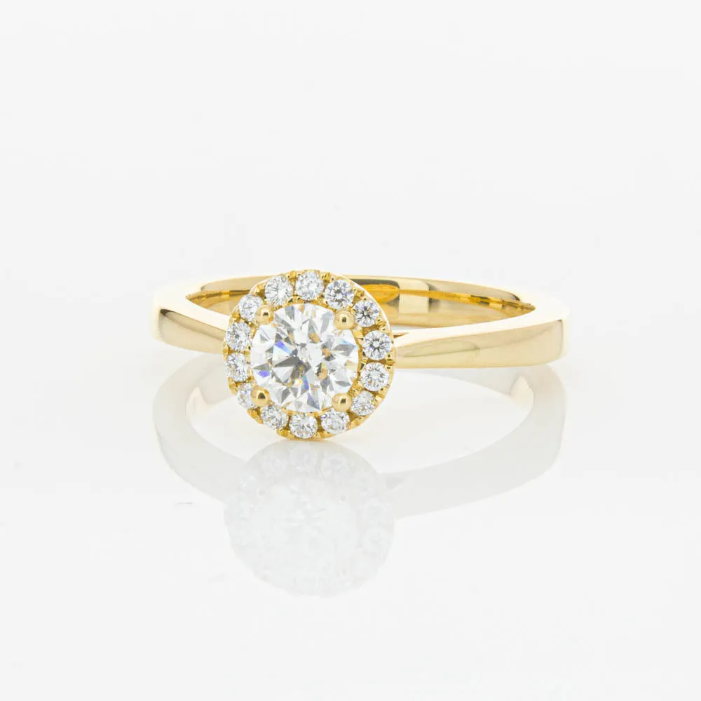 18ct Yellow Gold .52ct Diamond Nina Ring