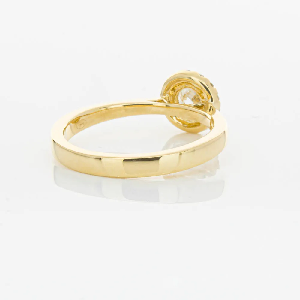 18ct Yellow Gold .52ct Diamond Nina Ring