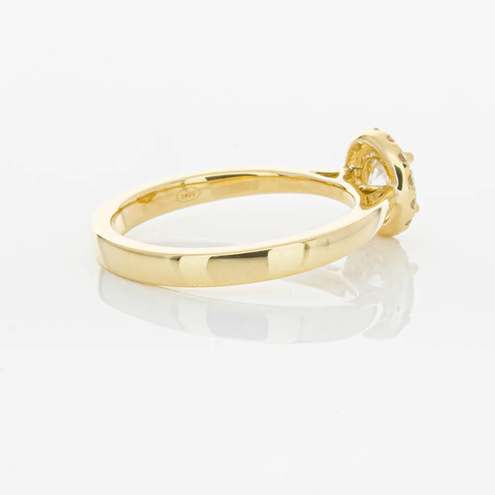 18ct Yellow Gold .52ct Diamond Nina Ring