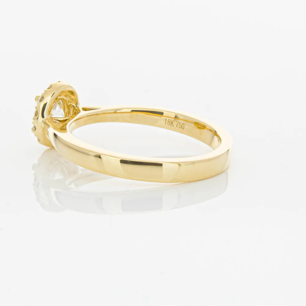 18ct Yellow Gold .52ct Diamond Nina Ring