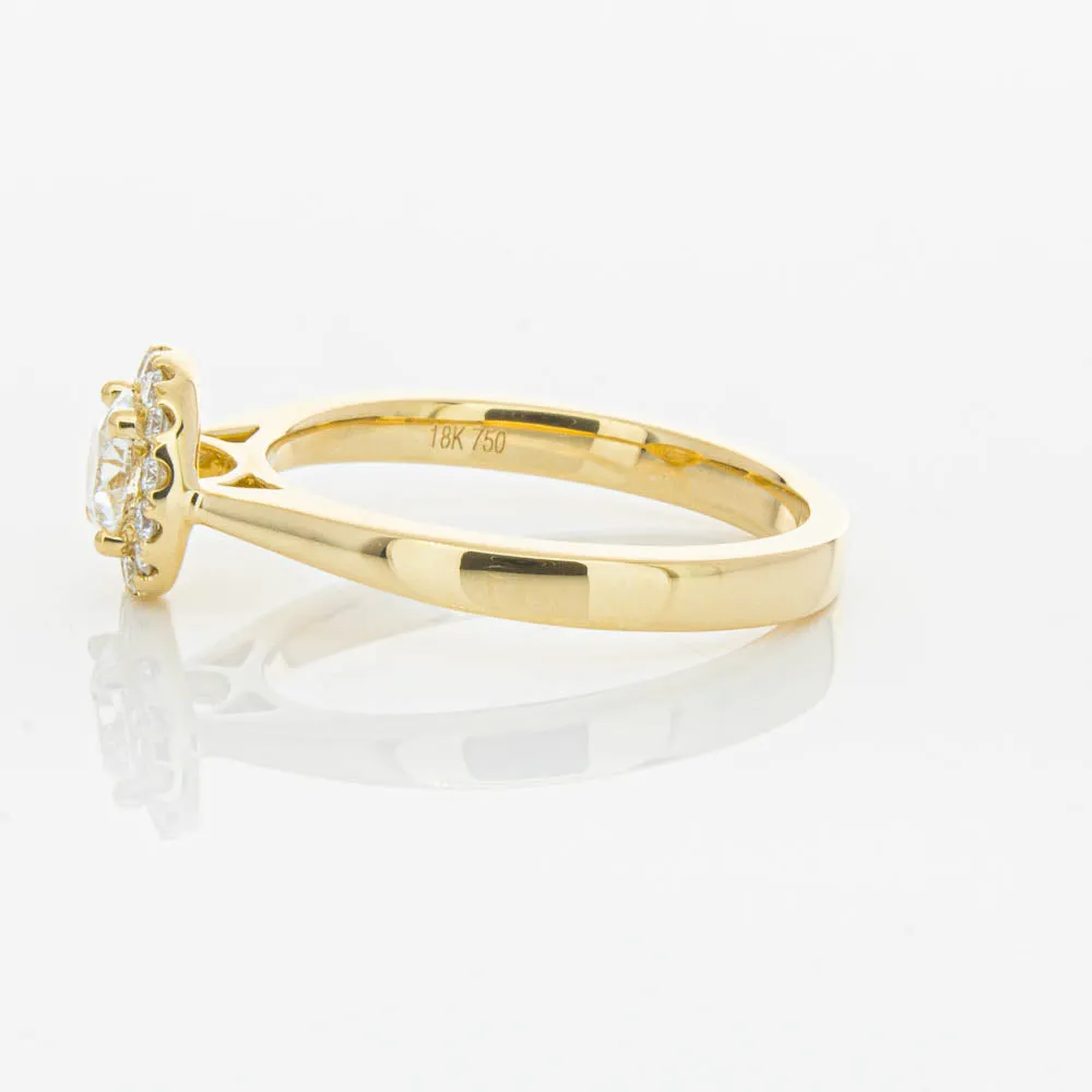18ct Yellow Gold .52ct Diamond Nina Ring