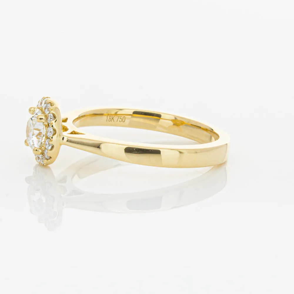 18ct Yellow Gold .52ct Diamond Nina Ring
