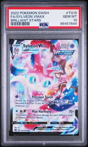2022 Pokemon Sword & Shield Brilliant Stars Tg15 Fa/Sylveon Vmax Brilliant Stars