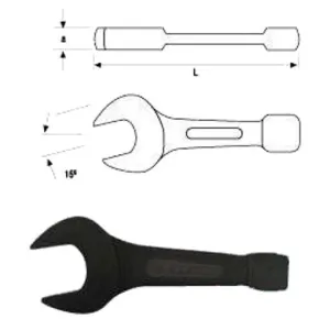 27mm Flat Open End Striking Wrench