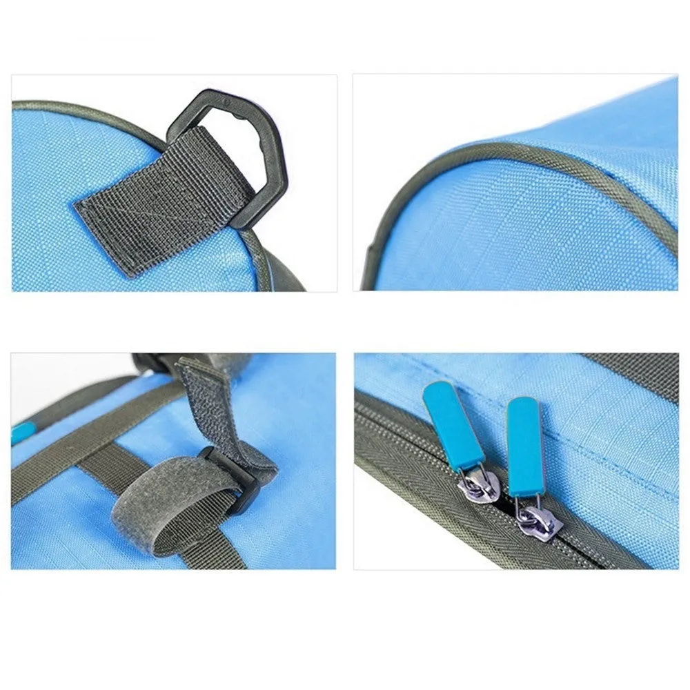 (3L) 22x12cm 2in1 Splashproof Bike Velo Smartphone Gravel Bike Handlebar Bag   Shoulder Bag - Black