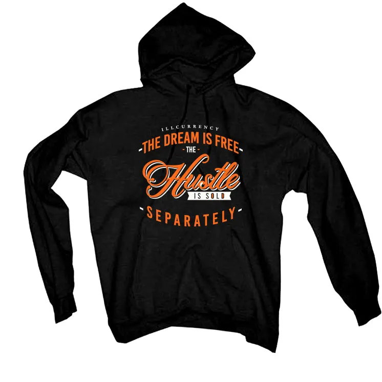 Air Jordan 12 “Brilliant Orange” Black T-Shirt (The dream is free)