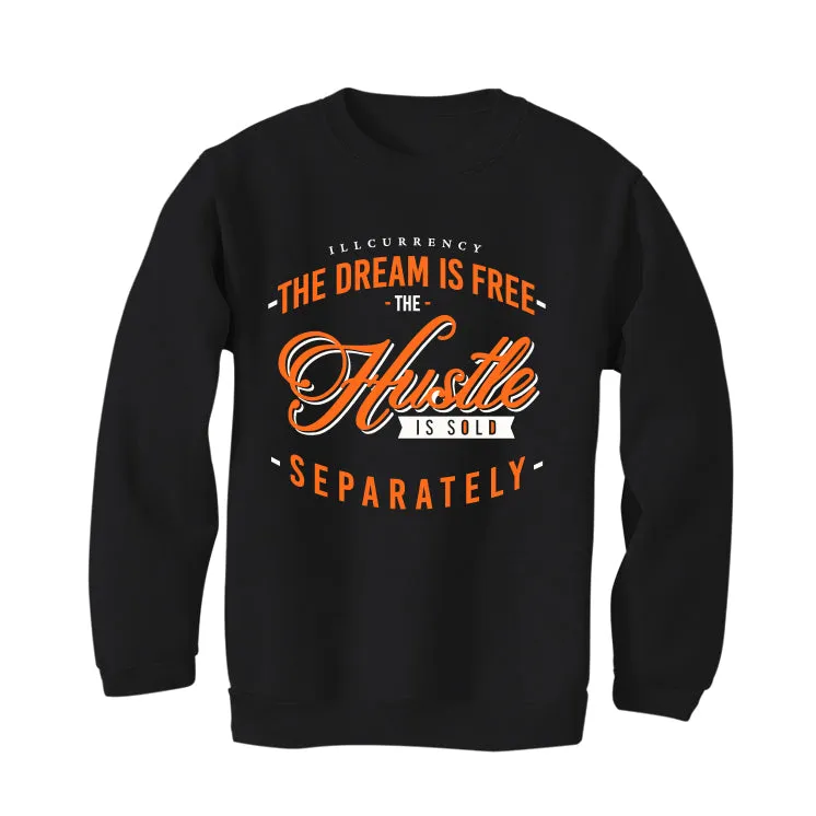Air Jordan 12 “Brilliant Orange” Black T-Shirt (The dream is free)