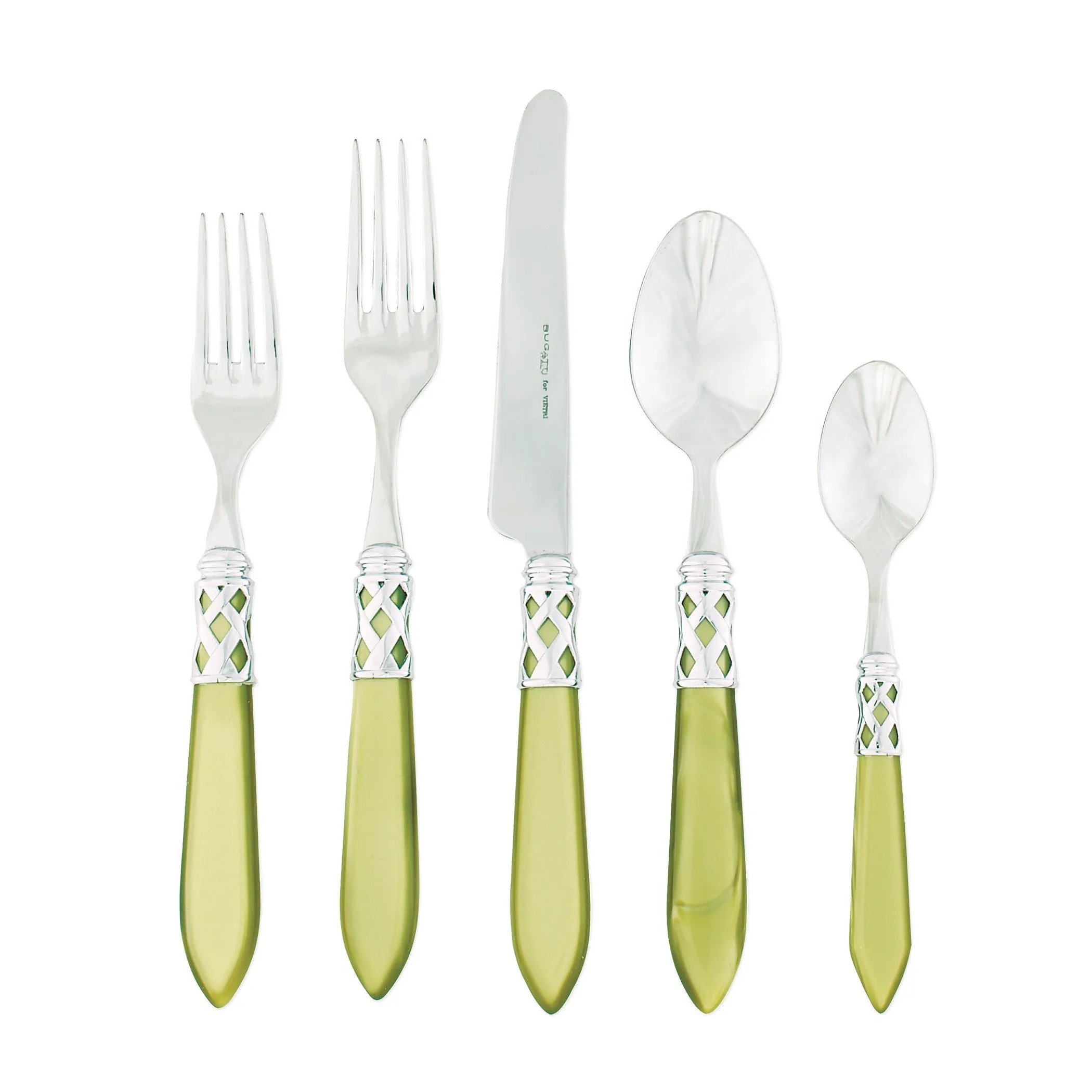 Aladdin Brilliant Chartreuse Five-Piece Place Setting