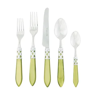 Aladdin Brilliant Chartreuse Five-Piece Place Setting