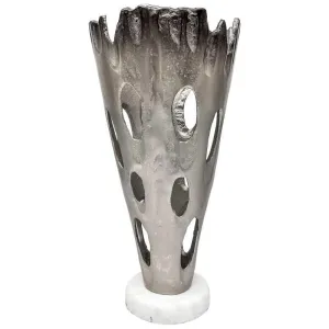 Aluminum & Marble Elegance – Striking Modern Home Accent ✨