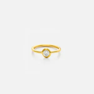 Amalia, with Brilliant Diamond, 19K Gold