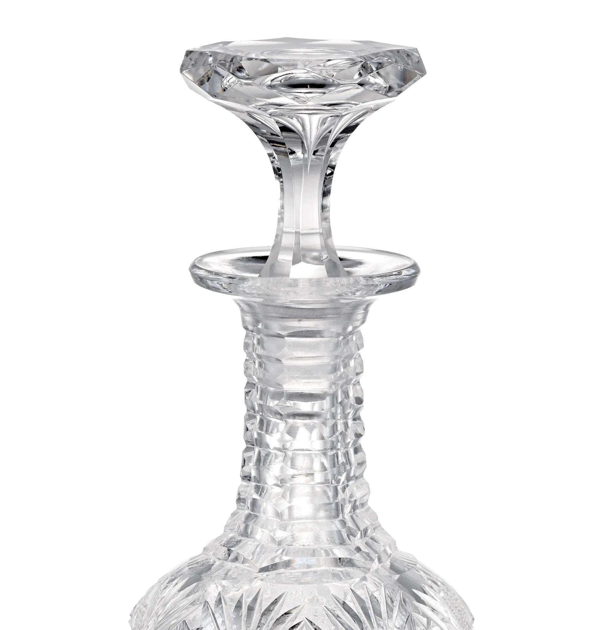 American Brilliant Period Cut Glass Cruet Bottle
