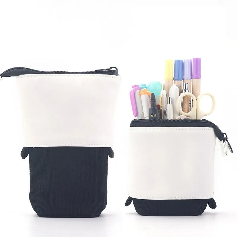 ANGOO GREEN Retractable Standing Pen Case Pencil Case Retractable Case Storage Case Durable en Case | 185mm X 125mm X 85mm X 65mm