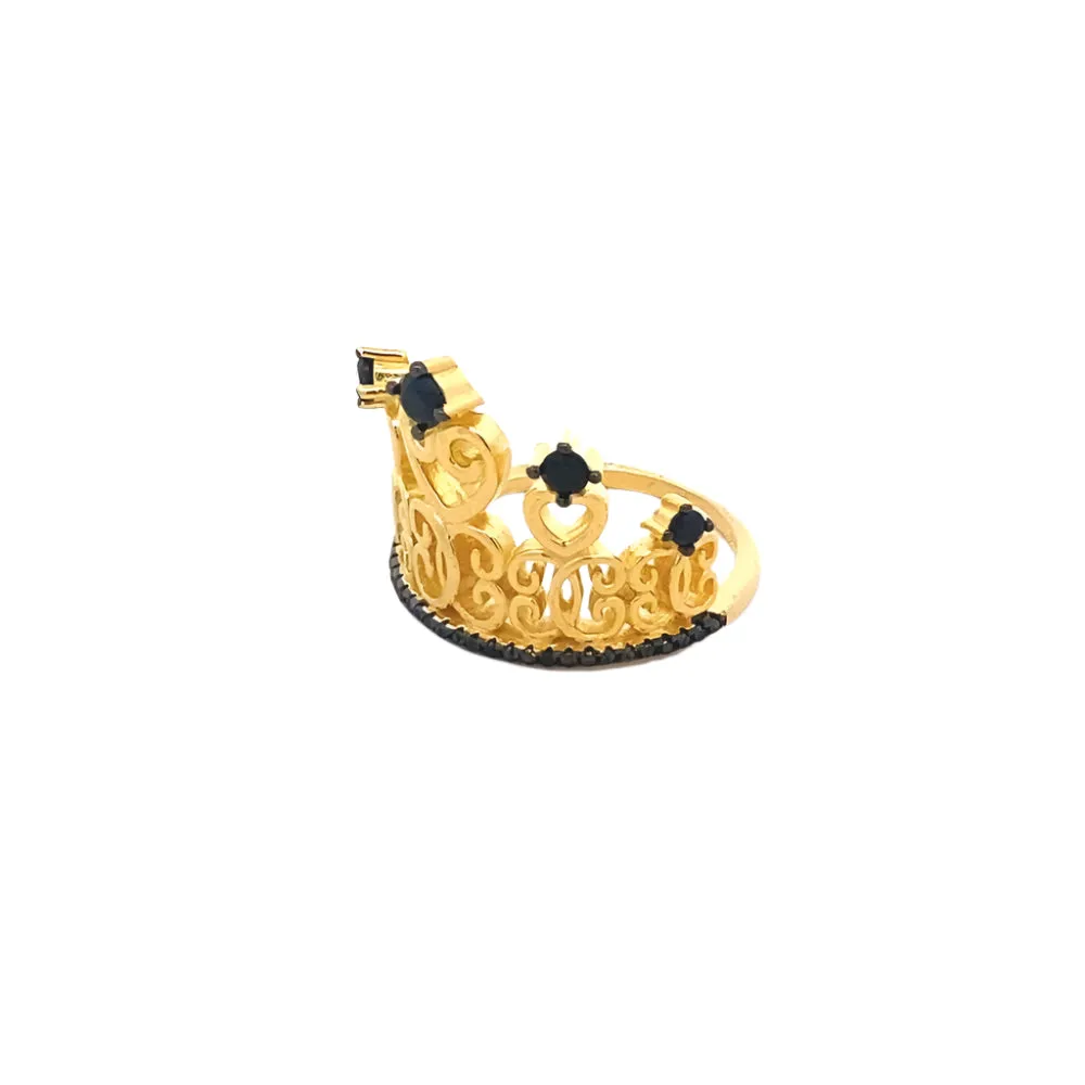 Annamaria 925 Sterling Silver Crown Ring
