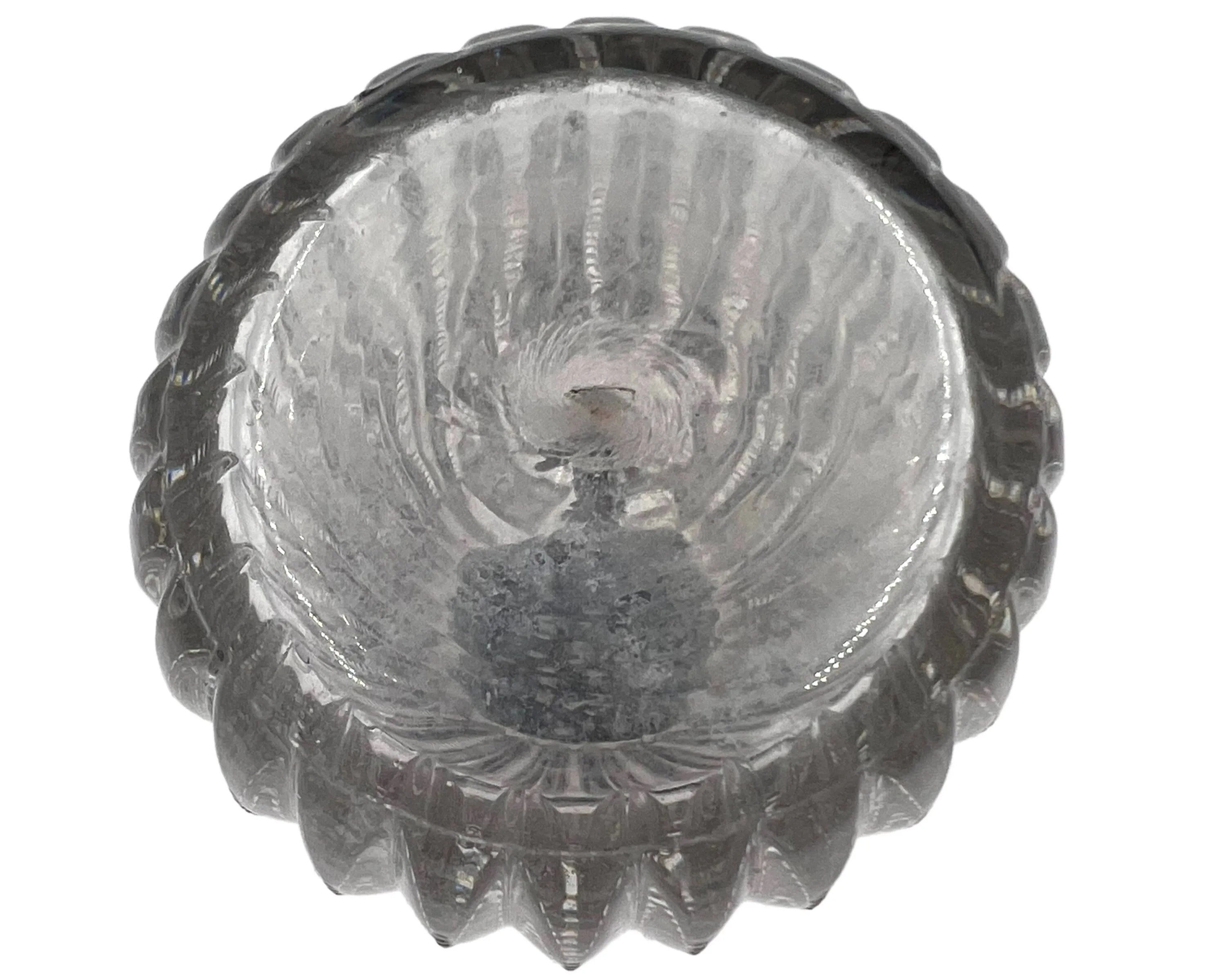 Antique ABP American Brilliant Glass Sugar Shaker Notched Mitres