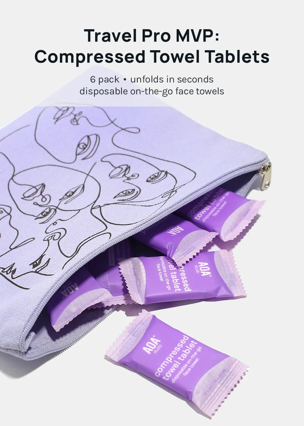 AOA Compressed Towel Tablets (6ct)