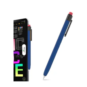 Apple Pencil (2nd Generation / Pro) Silicone Protective Cover Pencil Design - Blue