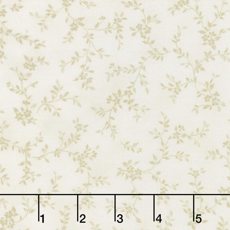 Avery Hill - Blossom Branches Ivory Yardage