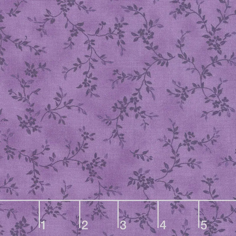 Avery Hill - Blossom Branches Purple Yardage