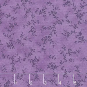 Avery Hill - Blossom Branches Purple Yardage