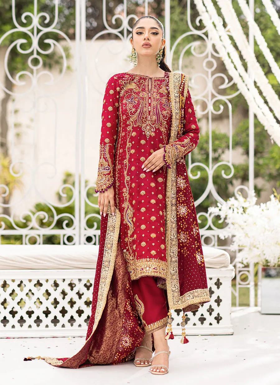 Azeeta Festive Couture - Tara Deep Red Kurta