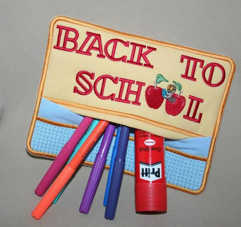 Back to School Pencil Pocket